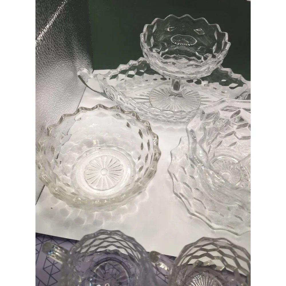 Fostoria American Pattern Glassware Set of 5